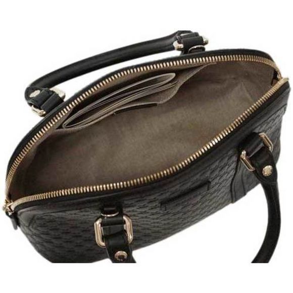 Gucci Bag 2way Handbag Small Shoulder Micro Gucci Sima Black Outlet - Picture 9 of 10